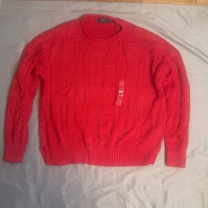 Ralph Lauren Vibrant Red Crewneck Sweater